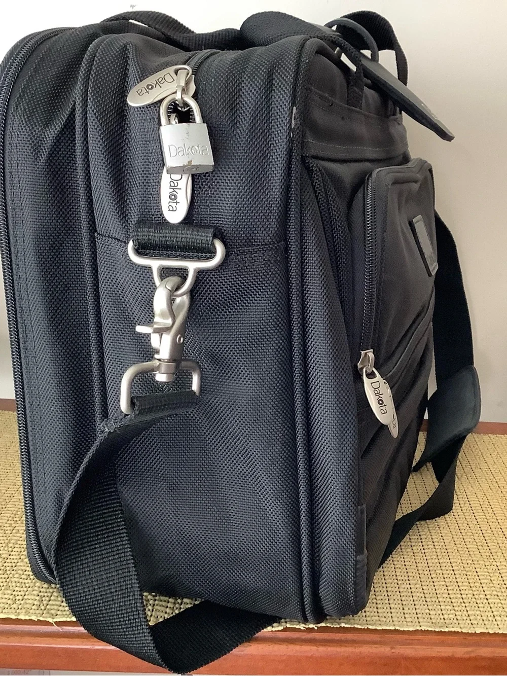 Men's Black Travel Carry on Bag. Ballistic Nylon. (By Tumi)